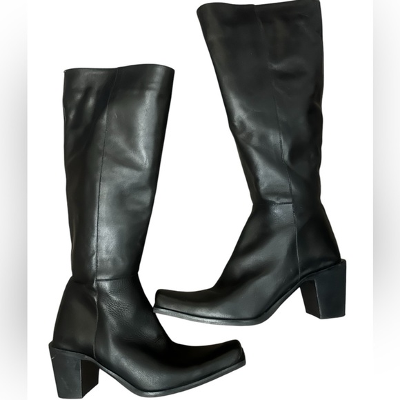 Shoes - SIMARD (Davos Gomma) size 6.5 near NEW luxury square toed Italian leather boots